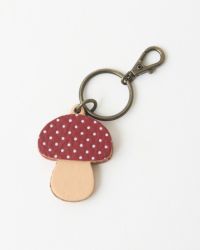 森のめぐみキーリング きのこ レッド