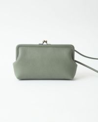 itsu mono トラベルがま口ポシェット　キャットブルー