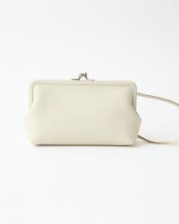 itsu mono トラベルがま口ポシェット　クリーム