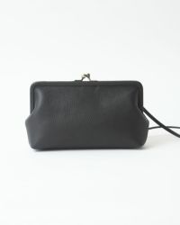 itsu mono トラベルがま口ポシェット　ブラック