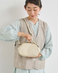 「All story がま口ポシェット」バニラ