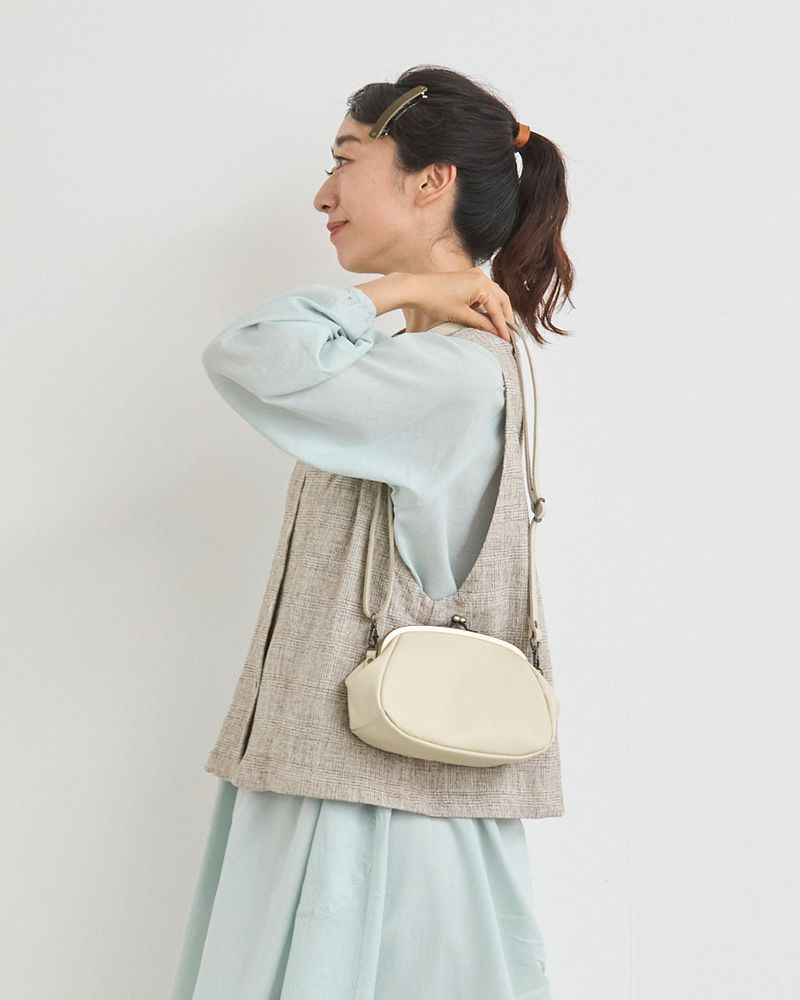 「All story がま口ポシェット」バニラ