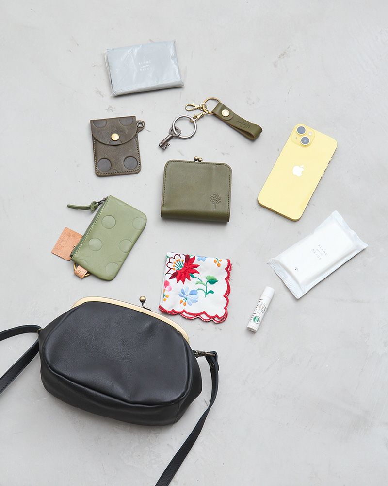 「All story がま口ポシェット」クロ