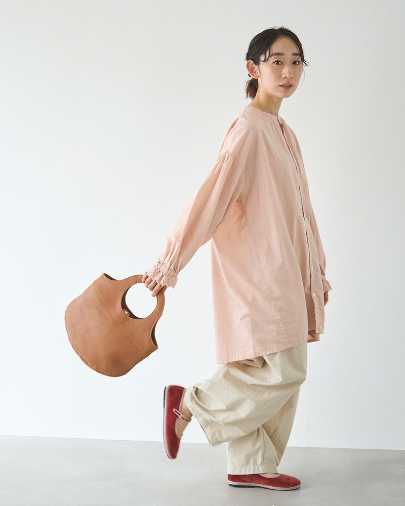 まるいドーナツのような持ち手が可愛いドーナツバッグ（キャラメル）